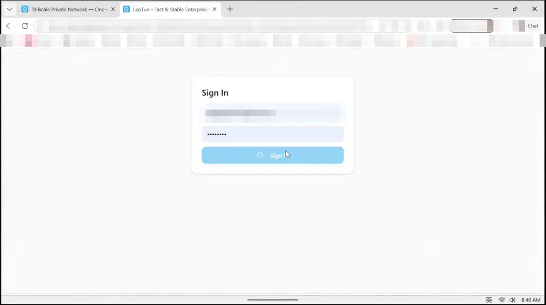 Sign in with your site account if asked.