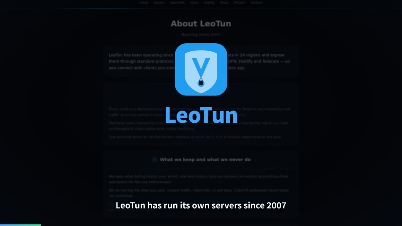 Meet LeoTun in one minute
